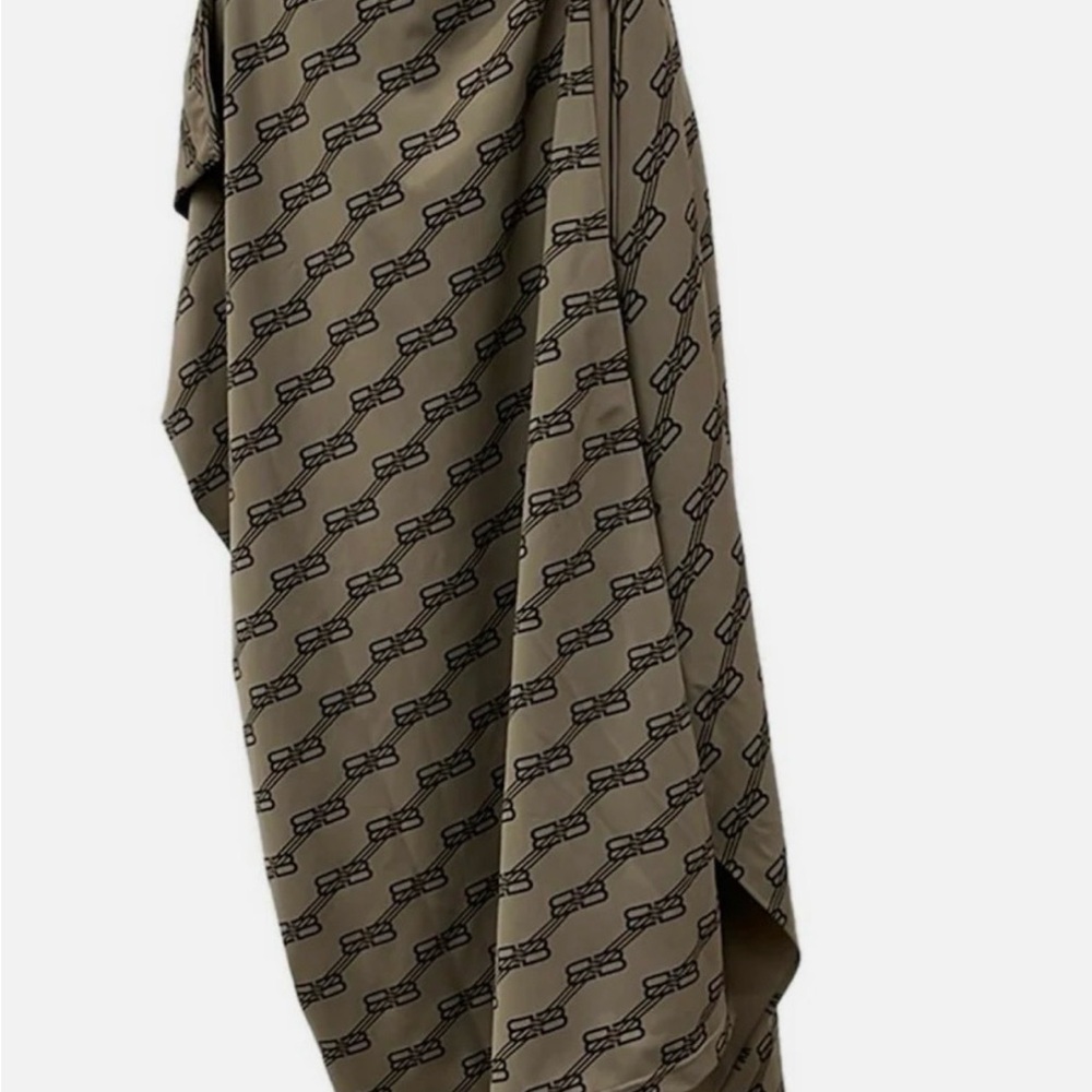 Balenciaga Brown Logo Swim Sarong